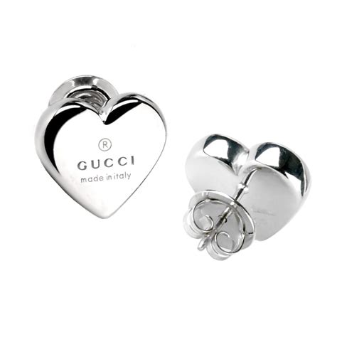 gucci heart earrings studs